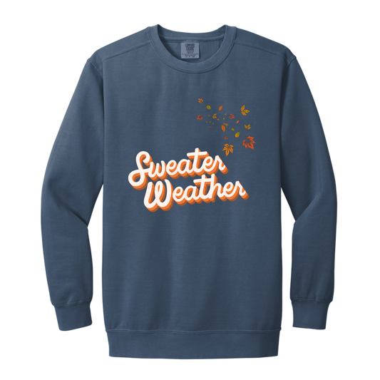 1566 Garment-Dyed Adult Crewneck Sweatshirt