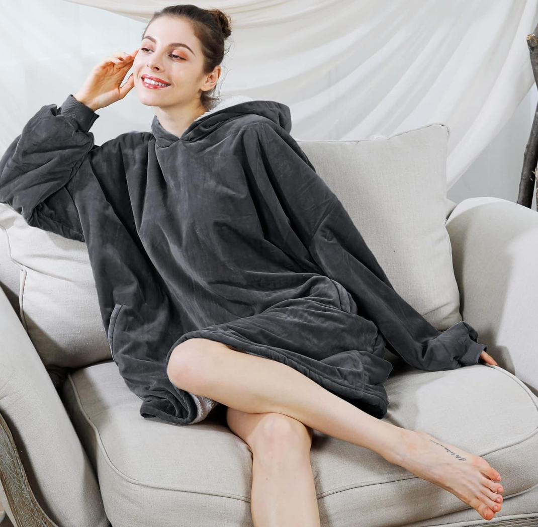 Cozy Fleece Blanket Hoodie