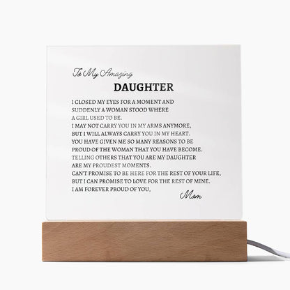 In A Blink of An Eye Acrylic Plaque