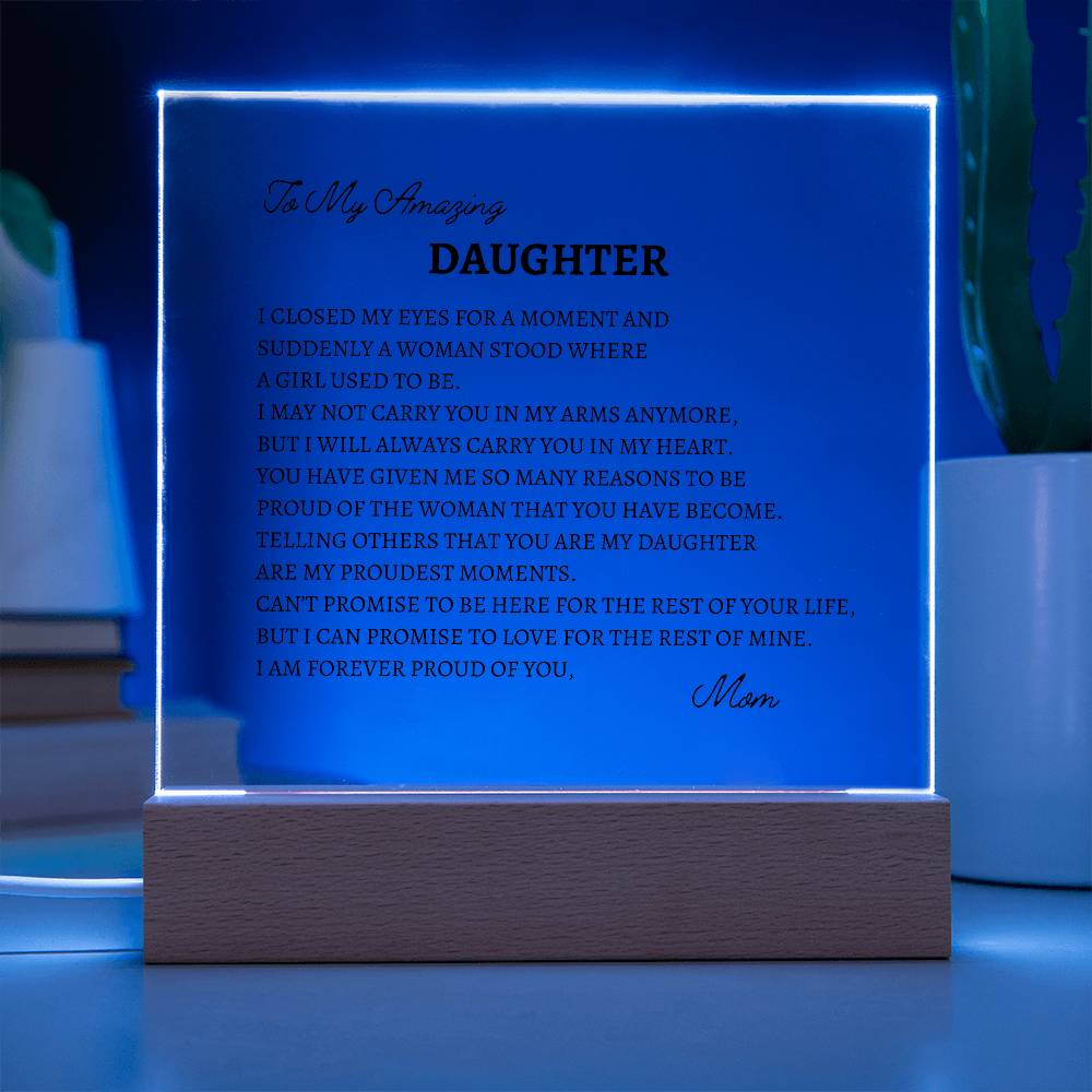 In A Blink of An Eye Acrylic Plaque
