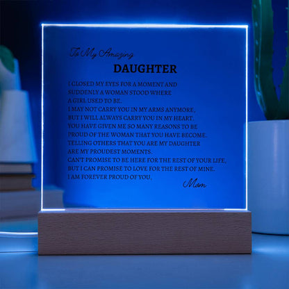 In A Blink of An Eye Acrylic Plaque