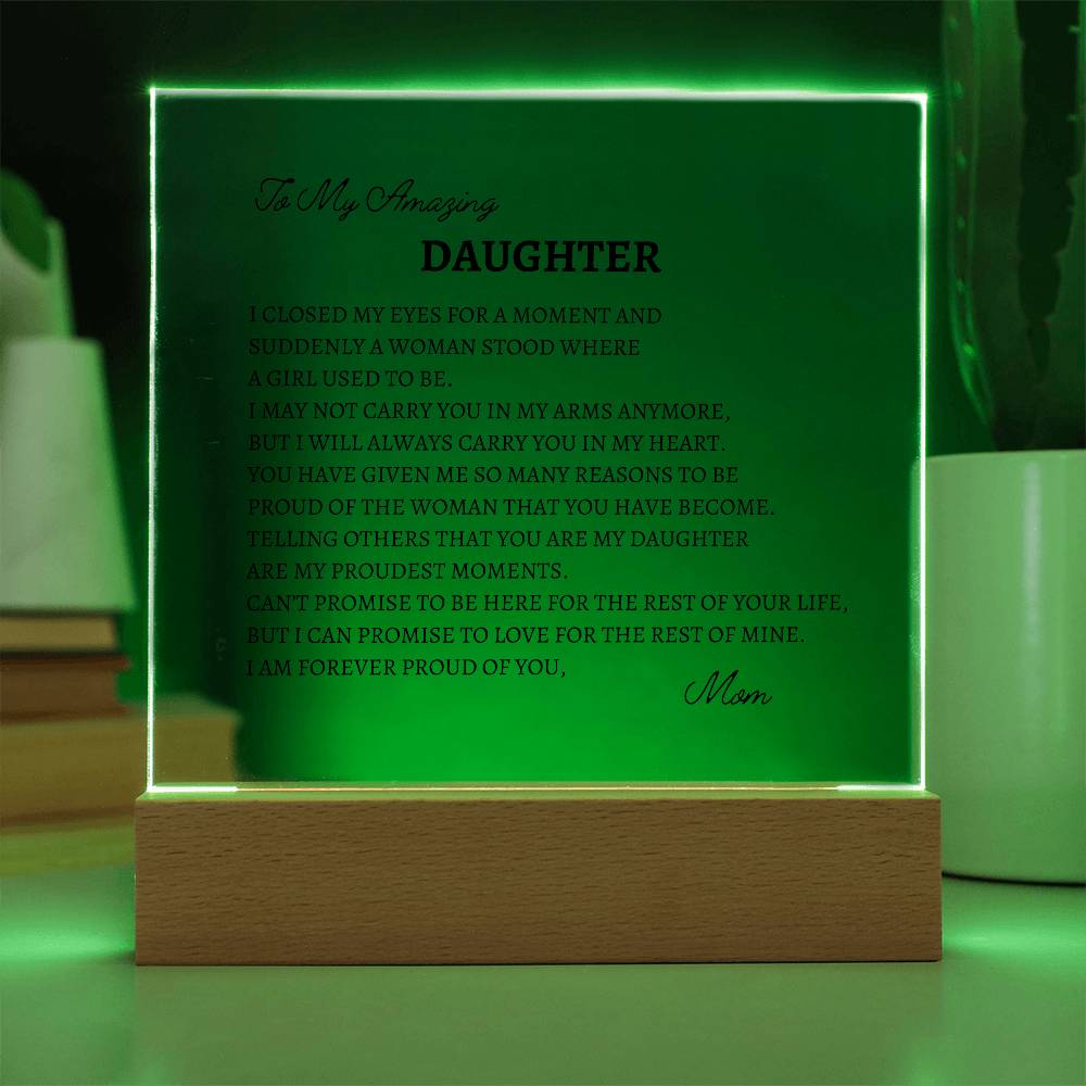 In A Blink of An Eye Acrylic Plaque